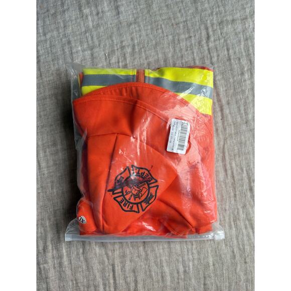 Firefighter Zombie 3 Piece Halloween Costume Child's Size 9-10 - Picture 2 of 7